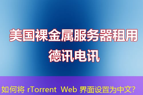 如何將 rTorrent Web 界面設(shè)置為中文？