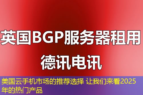 美國云手機(jī)市場(chǎng)的推薦選擇 讓我們來看2025年的熱門產(chǎn)品