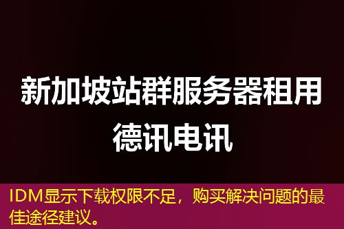 IDM顯示下載權(quán)限不足，購(gòu)買解決問(wèn)題的最佳途徑建議。