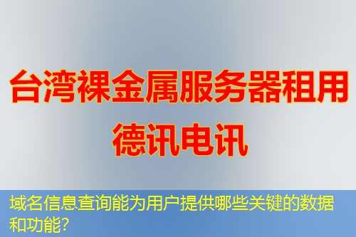 域名信息查詢能為用戶提供哪些關(guān)鍵的數(shù)據(jù)和功能？