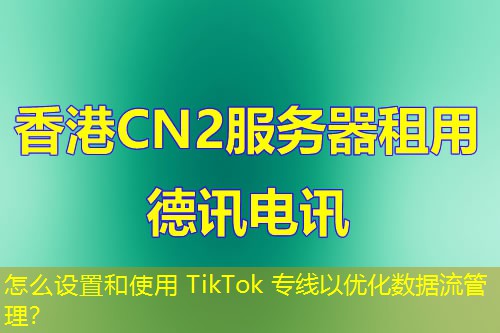怎么設(shè)置和使用 TikTok 專線以優(yōu)化數(shù)據(jù)流管理？